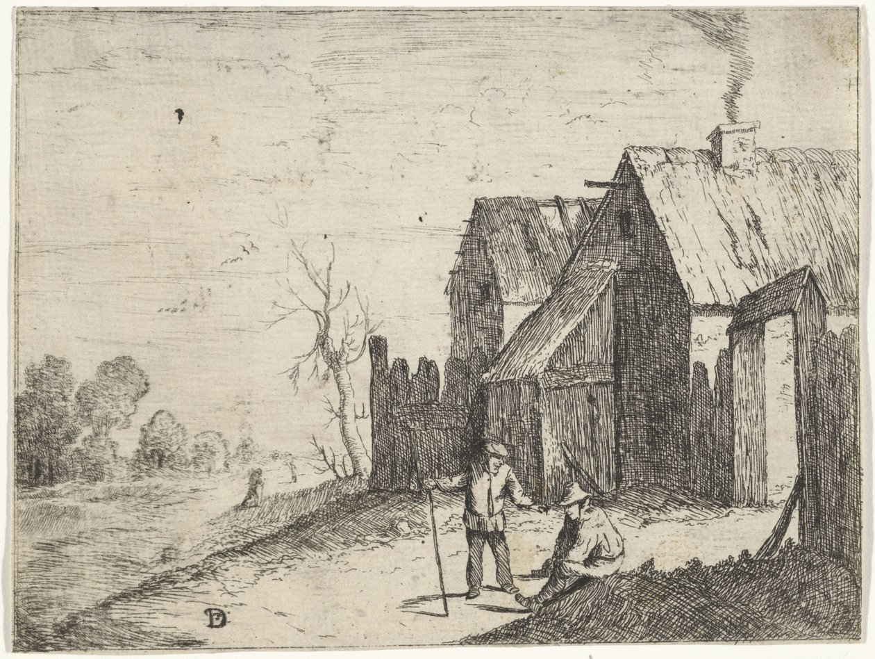 Two Farmers in Conversation by David Teniers (II)