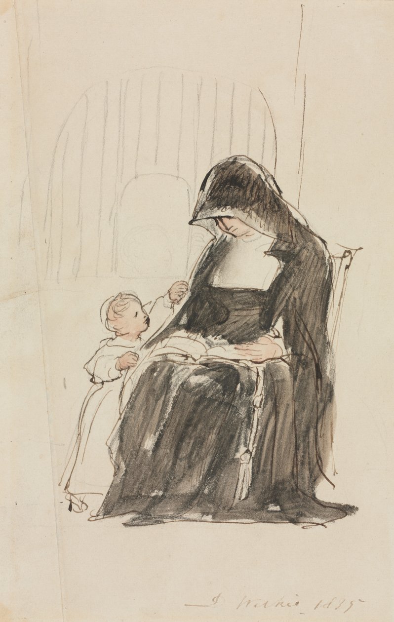 Nun Reading to a Child by David Wilkie