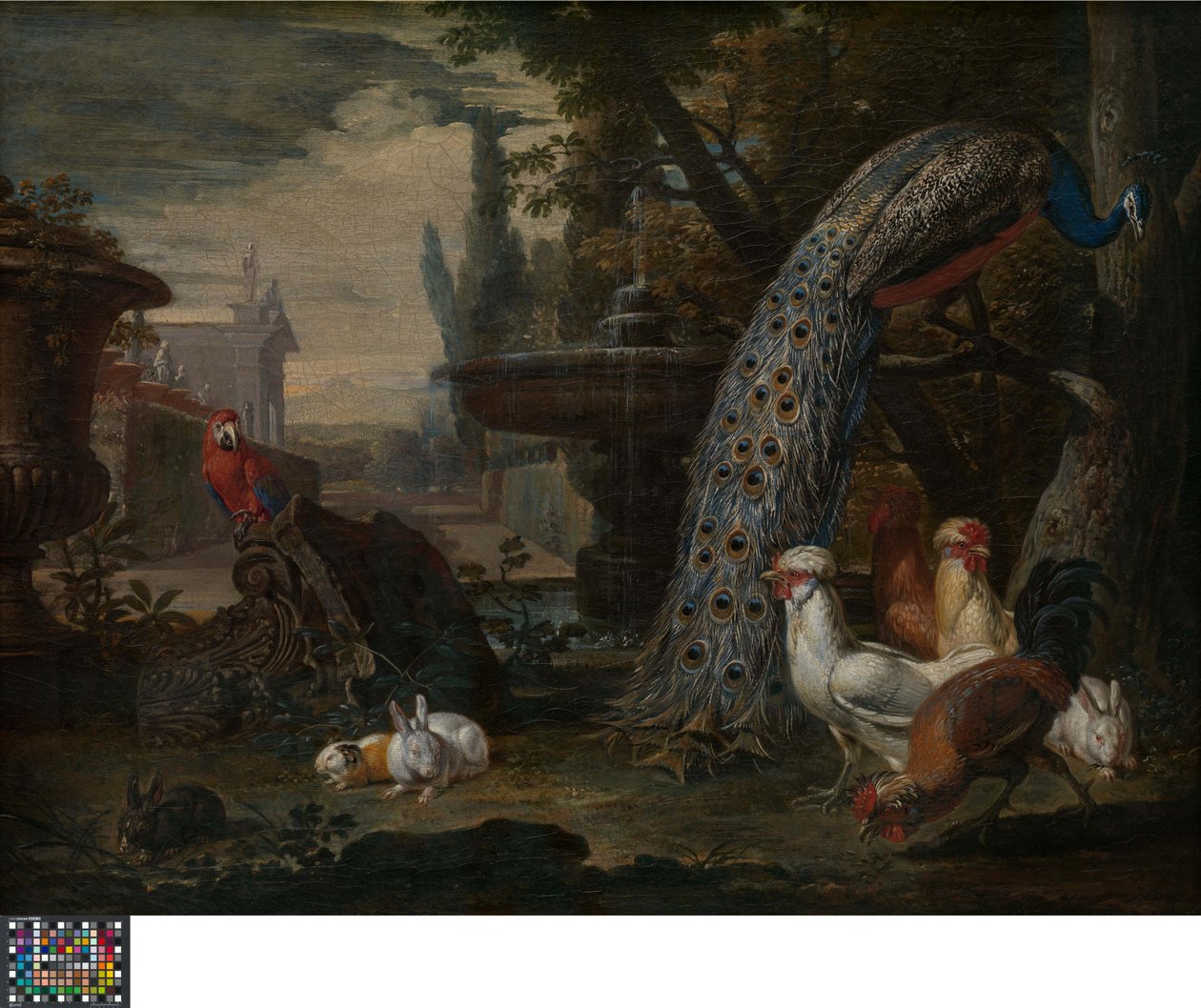 Animals in a Garden by David de Coninck