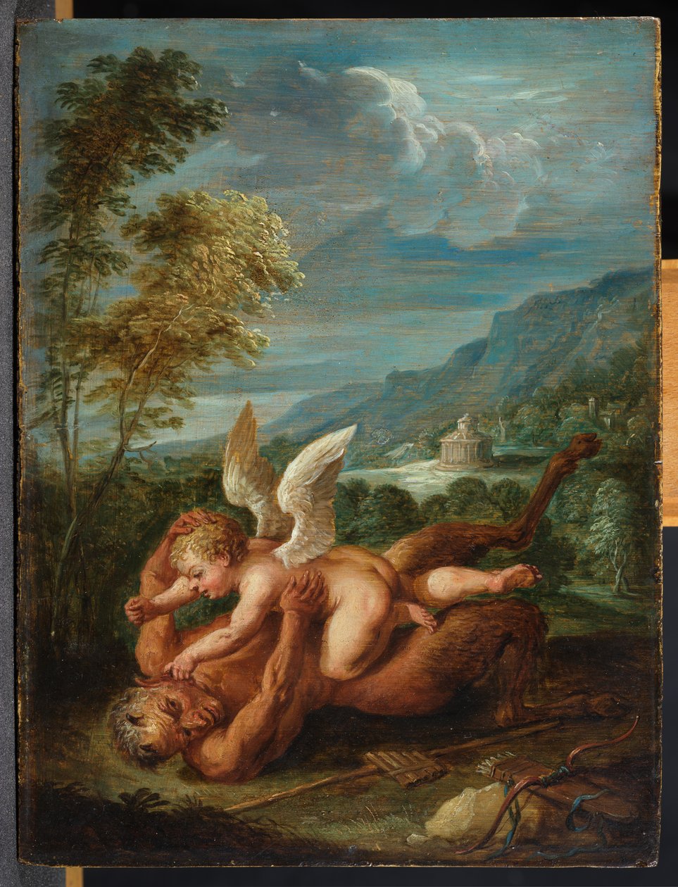 Cupid Overcoming Pan by David Teniers the Younger