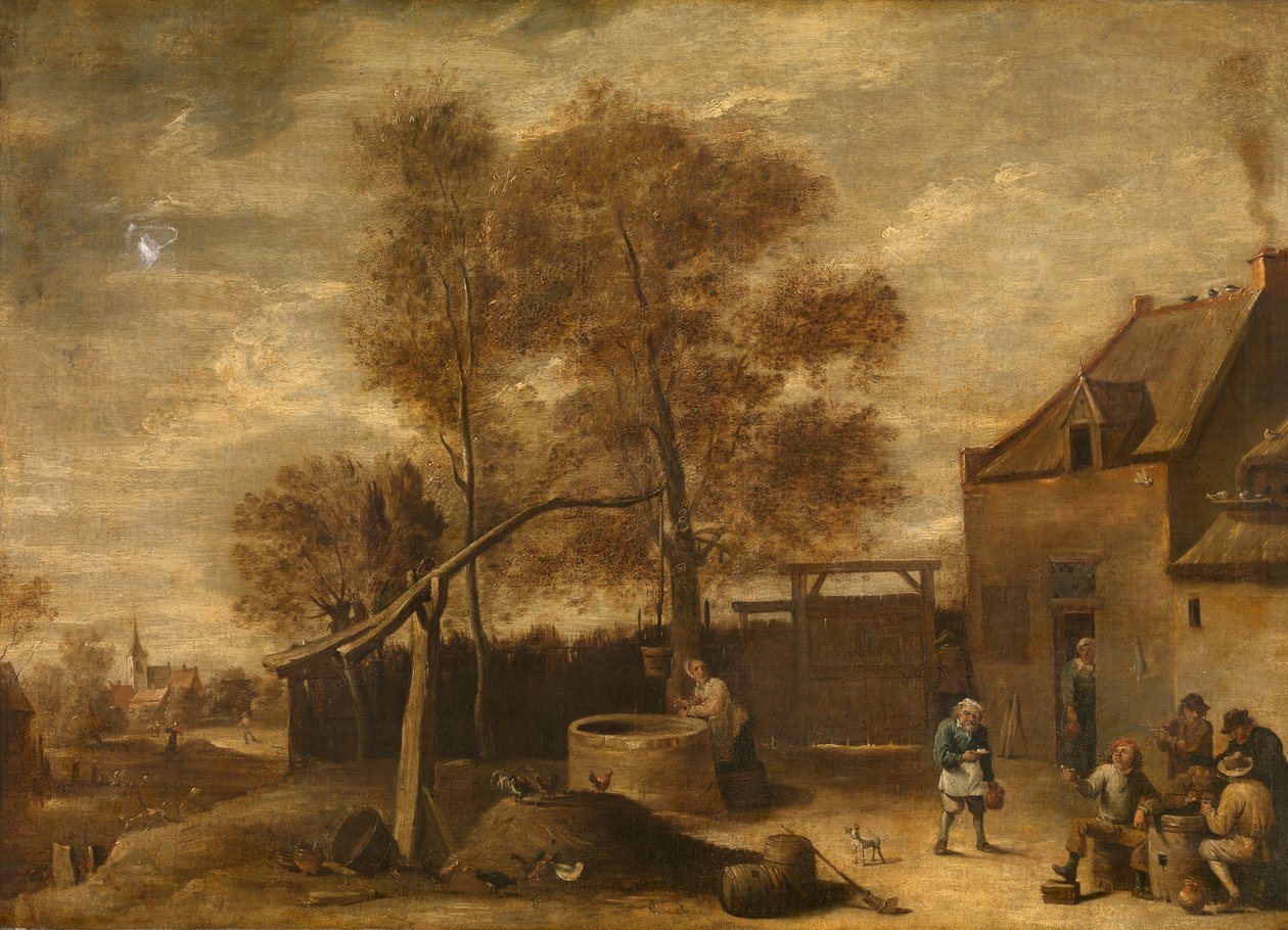 In the Farmyard by David the Younger Teniers