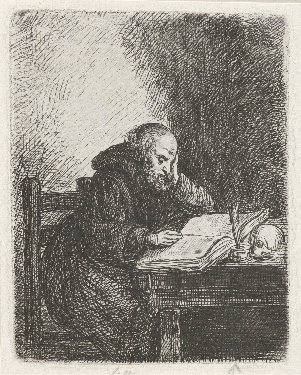 Reading Monk by David van der Kellen
