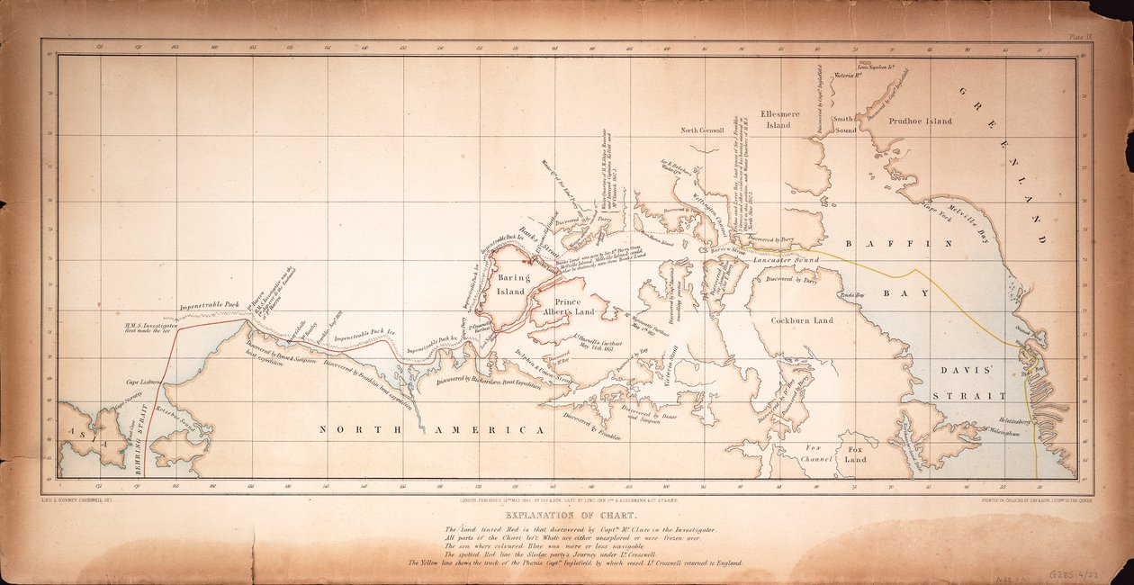 Chart of the North West Passage by Day & Son