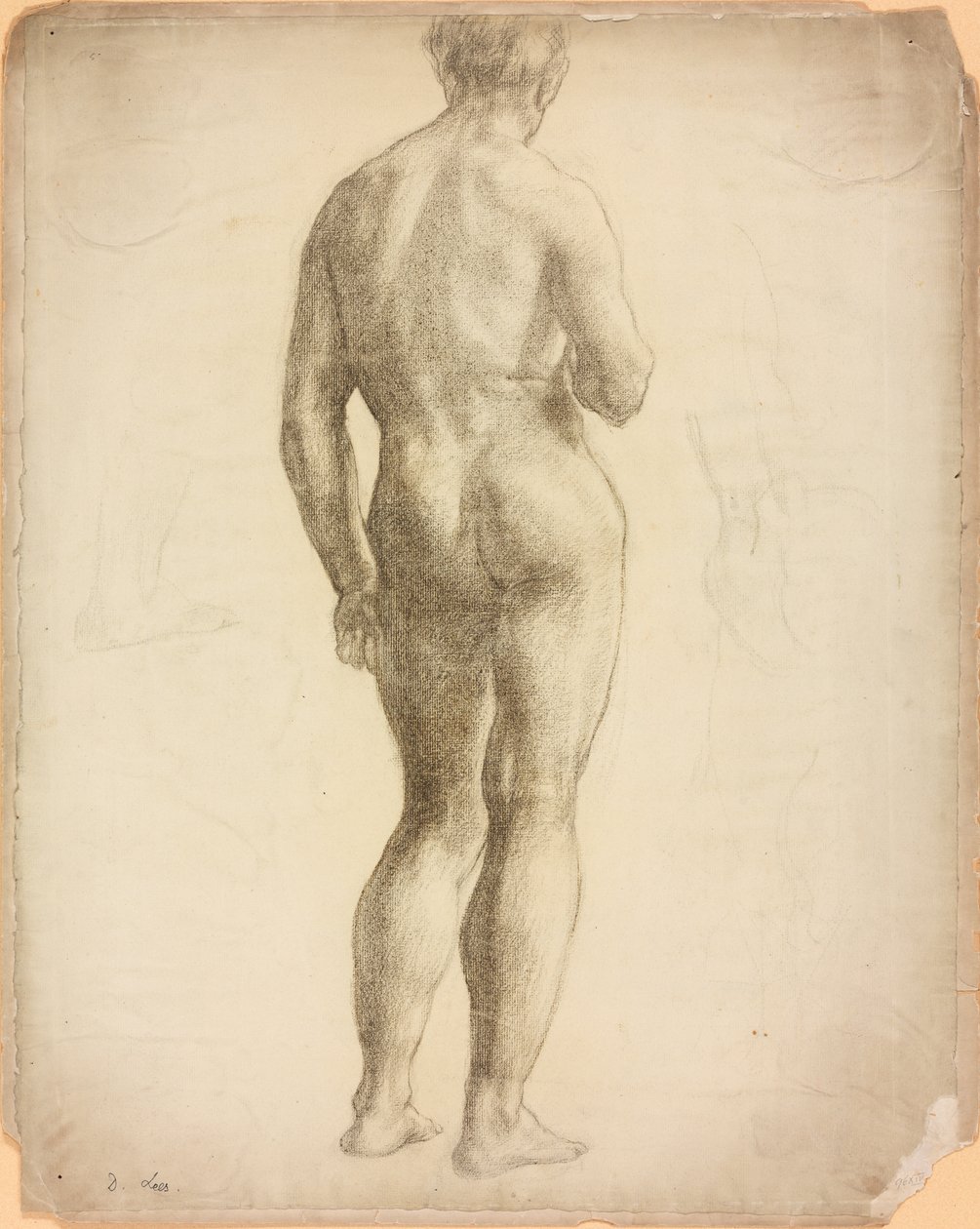 A Study of a Male Figure by Derwent Lees