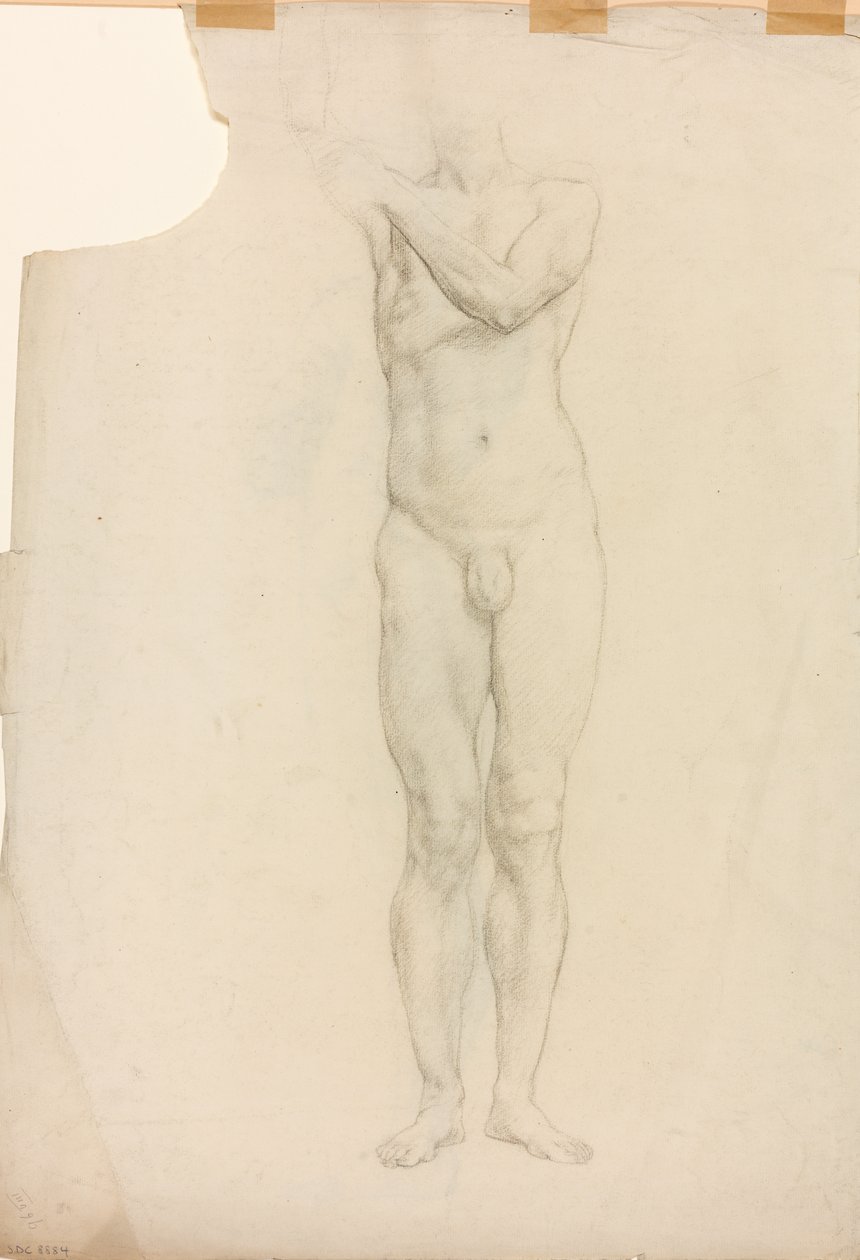 A Study of a Male Figure by Derwent Lees