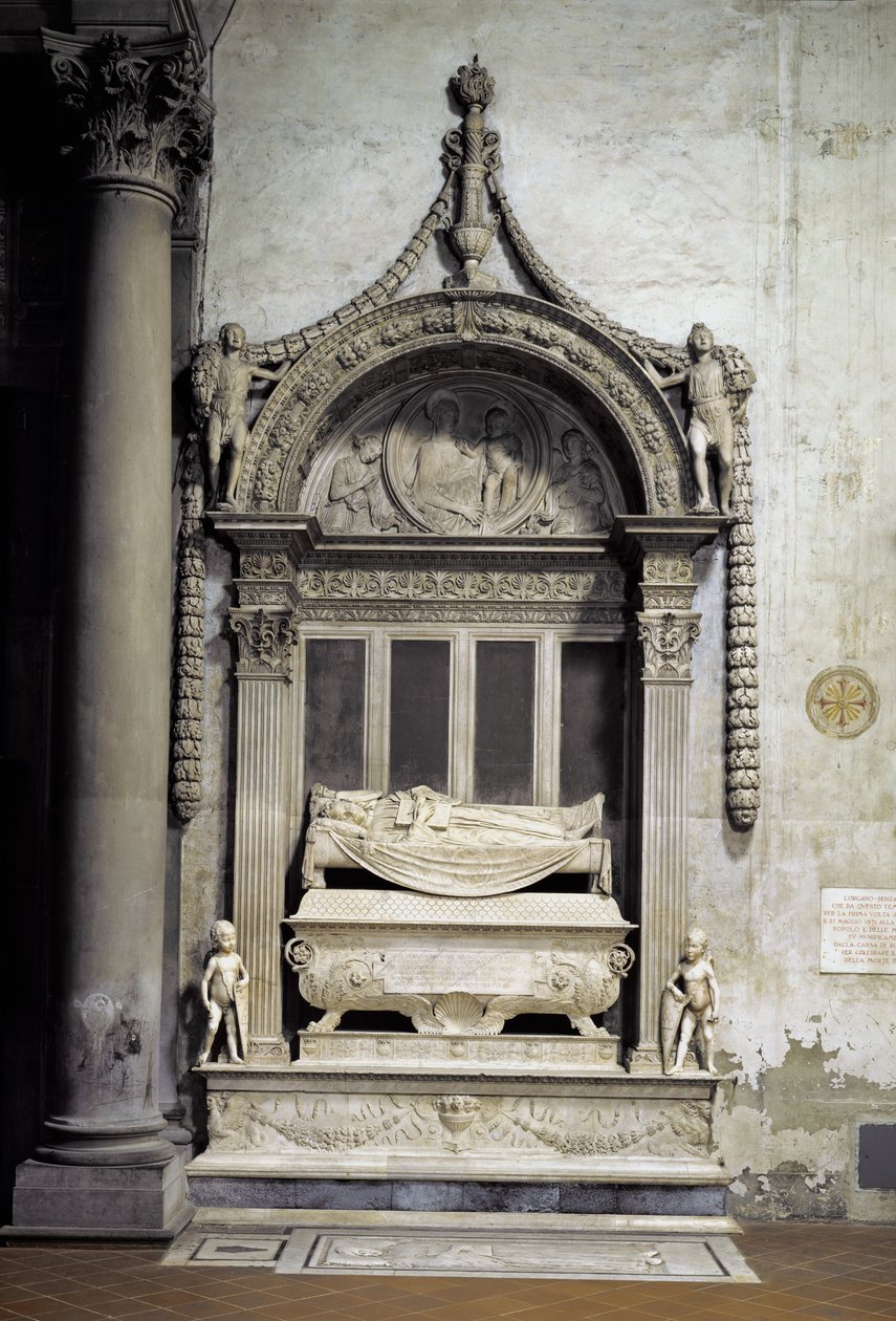 Tomb of Carlo Marsuppini by Desiderio da Settignano