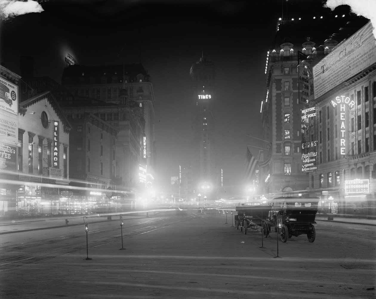 Times Square at night, New York, N.Y. by Detroit Publishing Co.