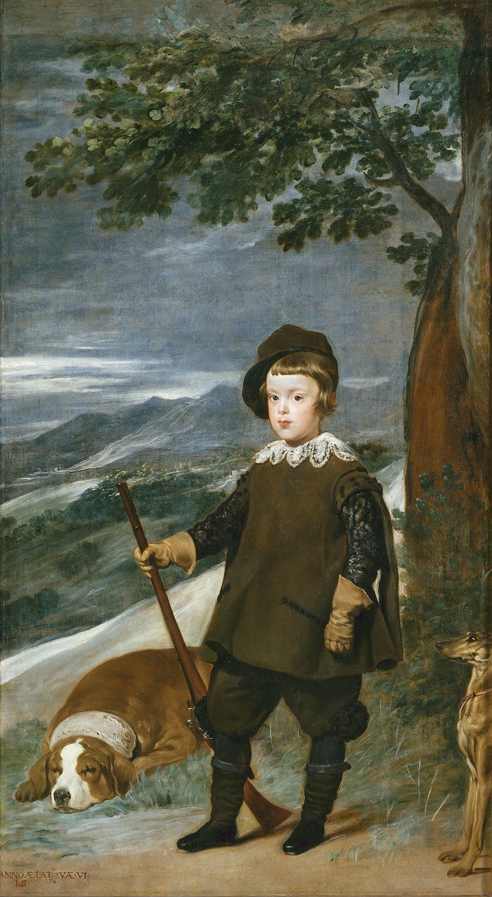 Portrait of Prince Baltasar Carlos as a Hunter by Diego Velázquez