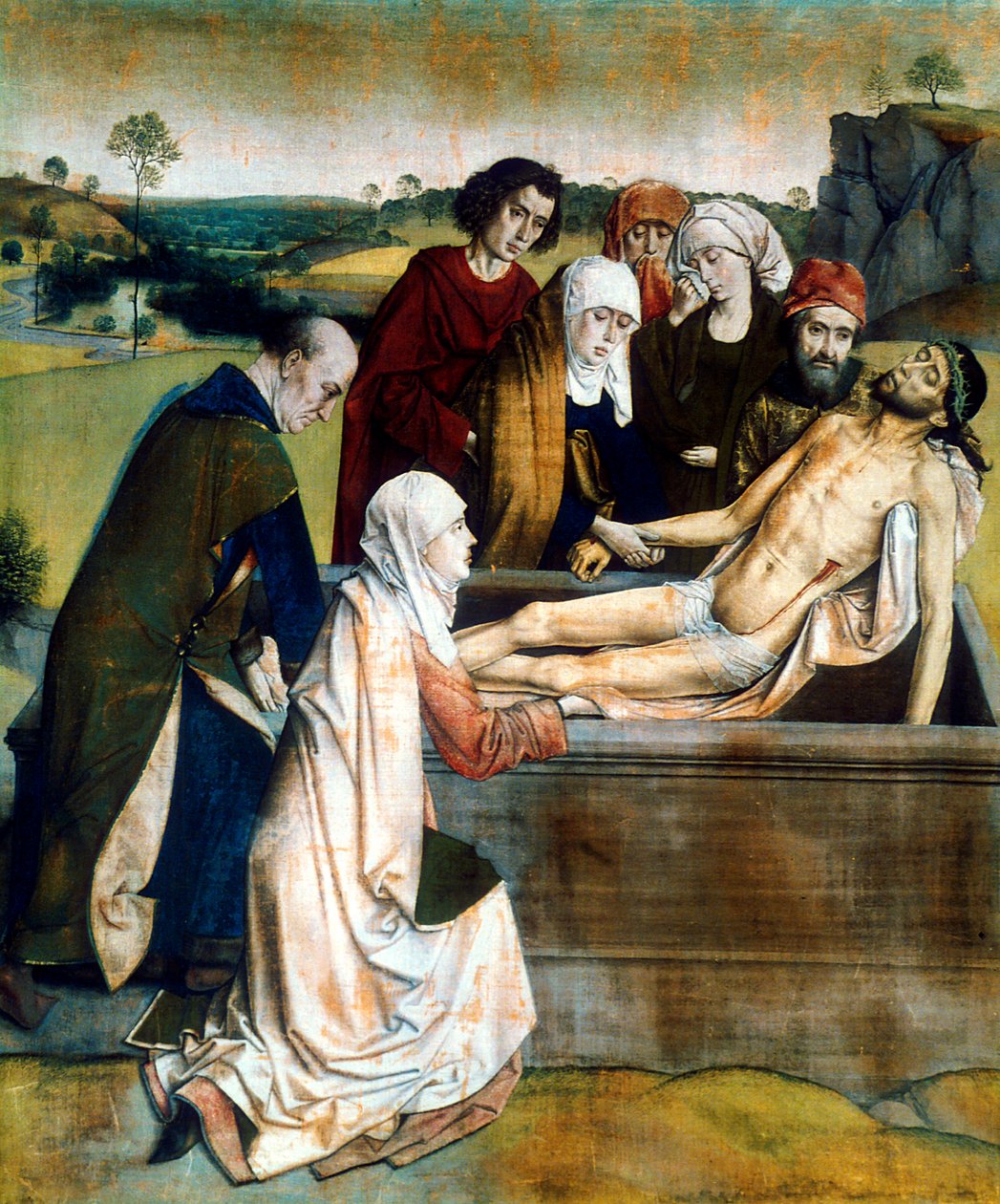 The Entombment, 1450s by Dieric Bouts