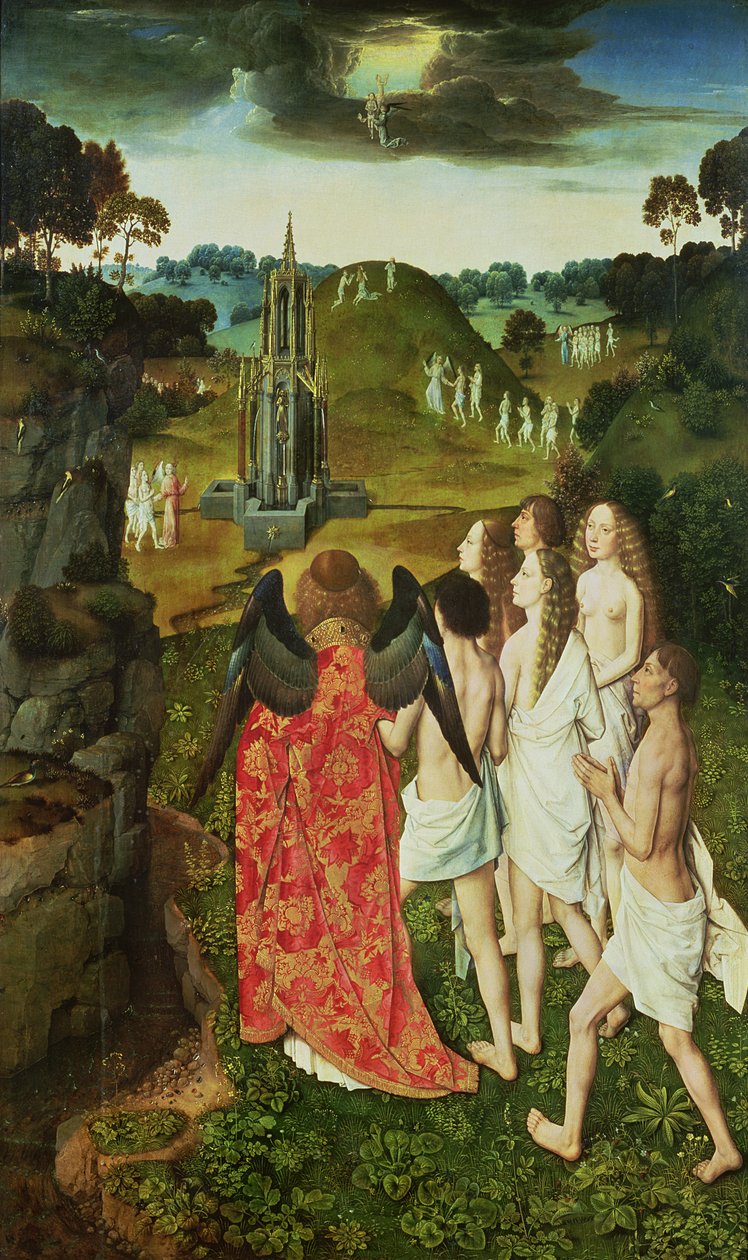 Paradise of the Symbolic Fountain by Dirck Bouts