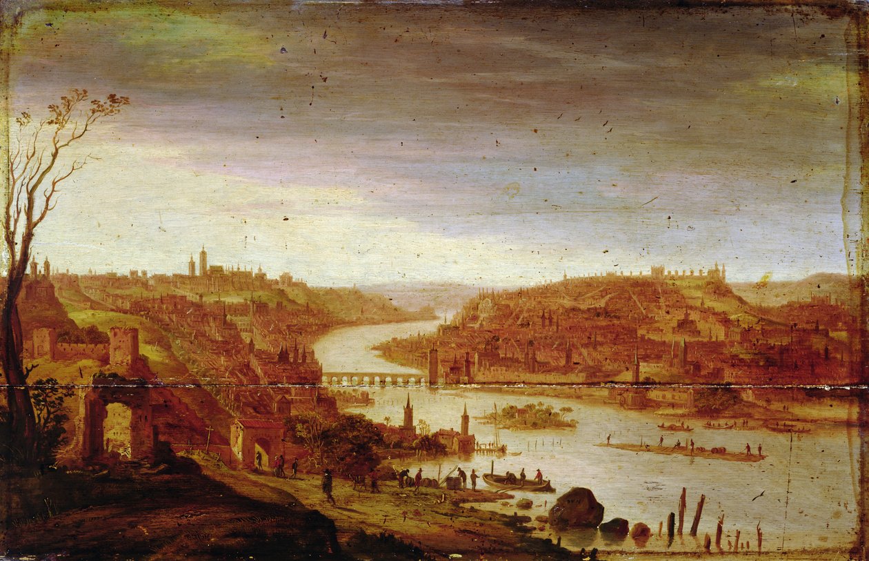 View of Prague (unrestored version) by Dirck Verhaert
