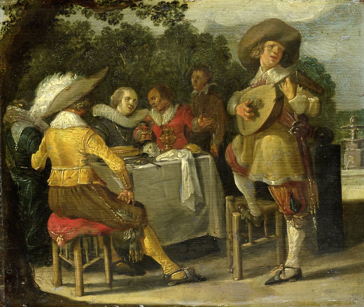 An Outdoor Party by Dirck Hals