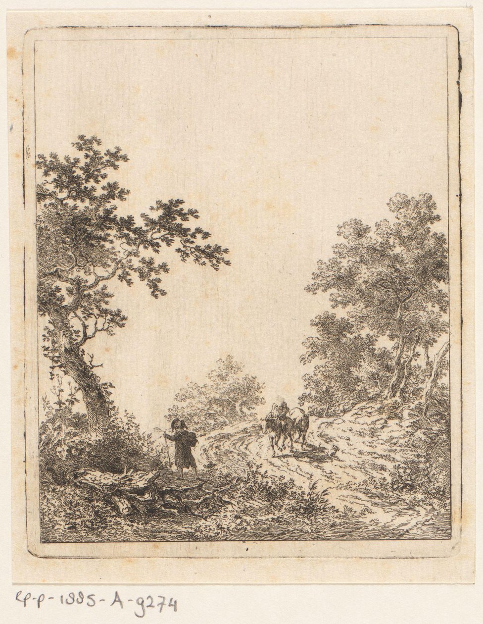 Forest Path with Figures by Dirk Langendijk