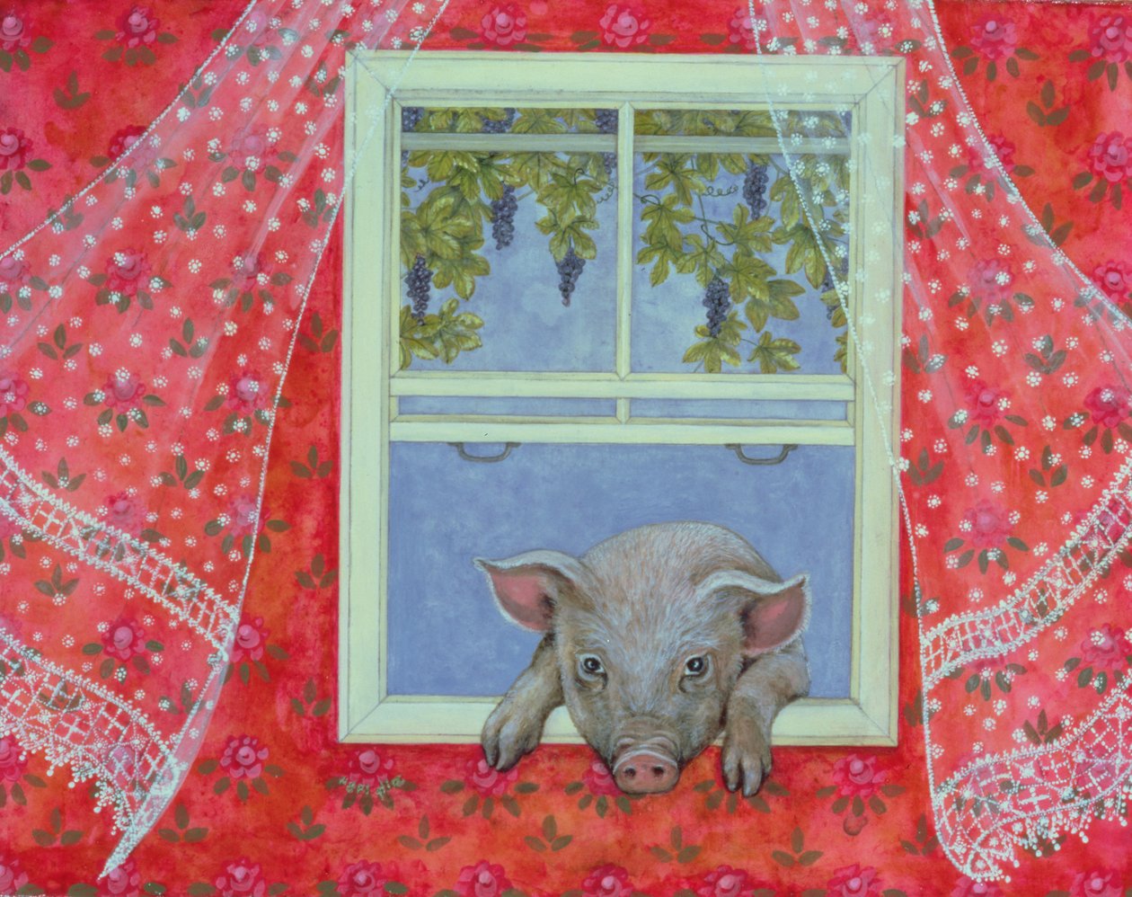 Grapes at the Window by Ditz