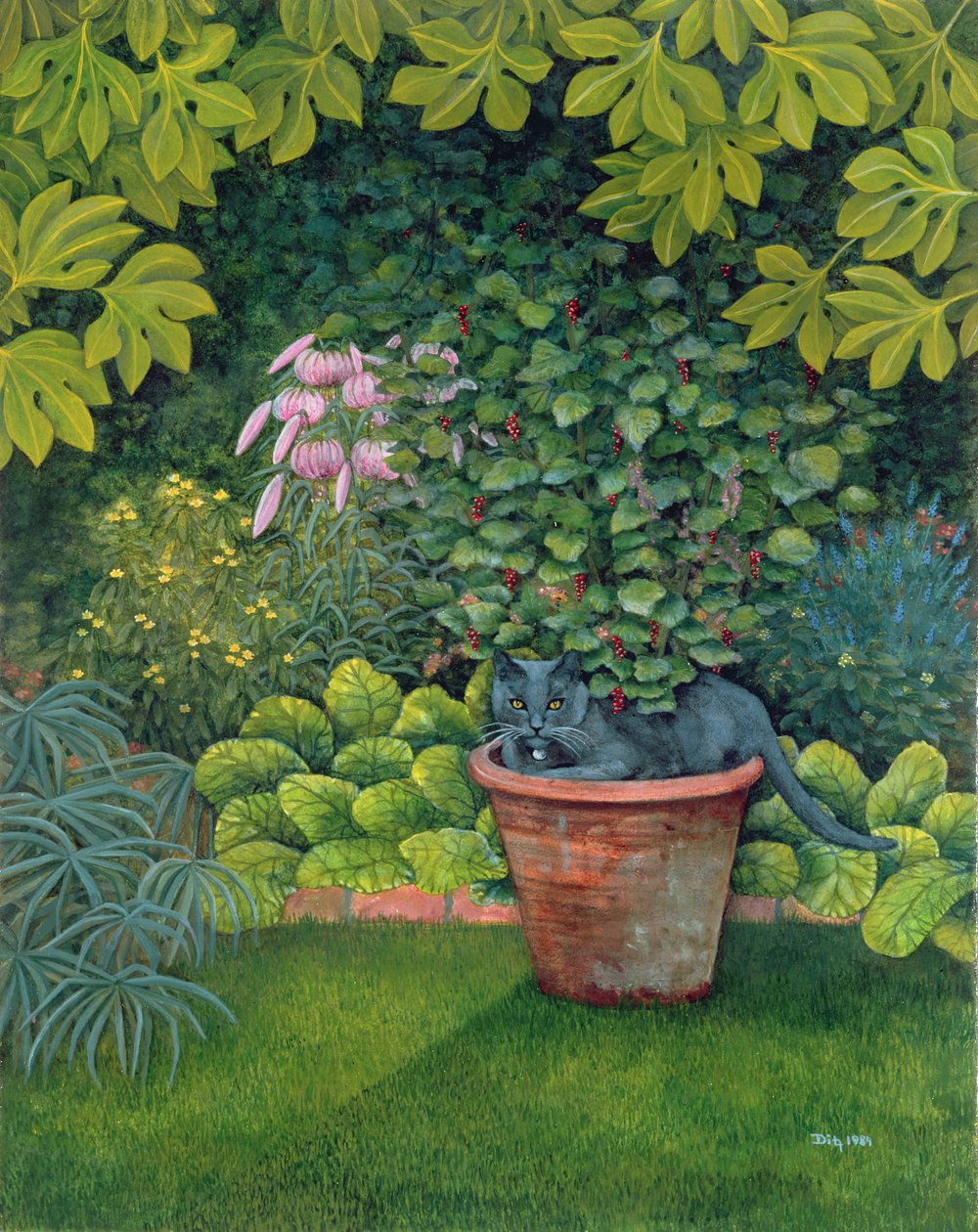 The Flower-Pot Cat by Ditz