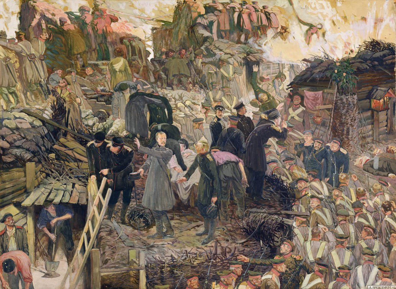 The Defense of Sebastopol, 1910 by Dmitri Nikolayevich Kardovsky