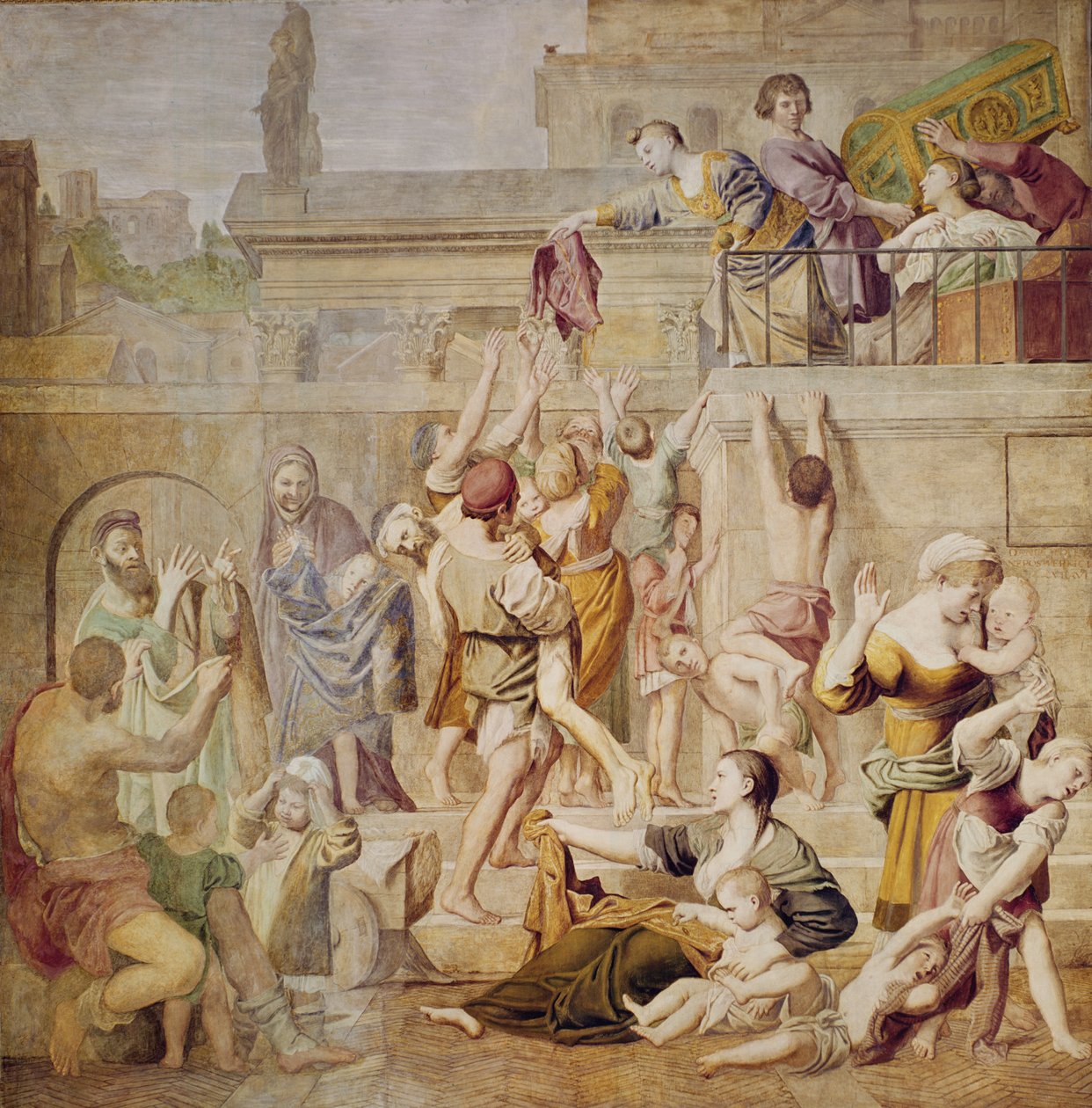 St. Cecilia Distributing Alms by Domenichino