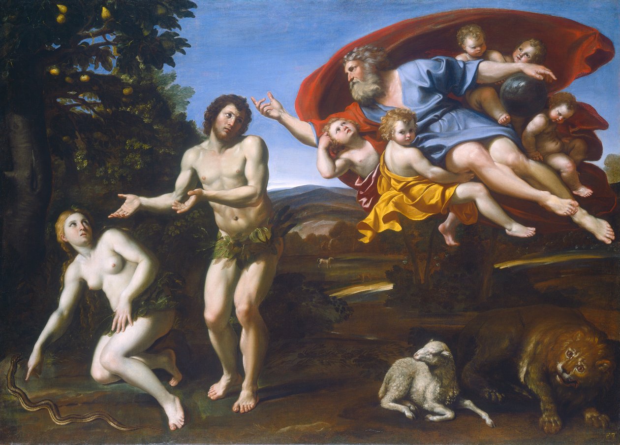 The Rebuke of Adam and Eve by Domenichino
