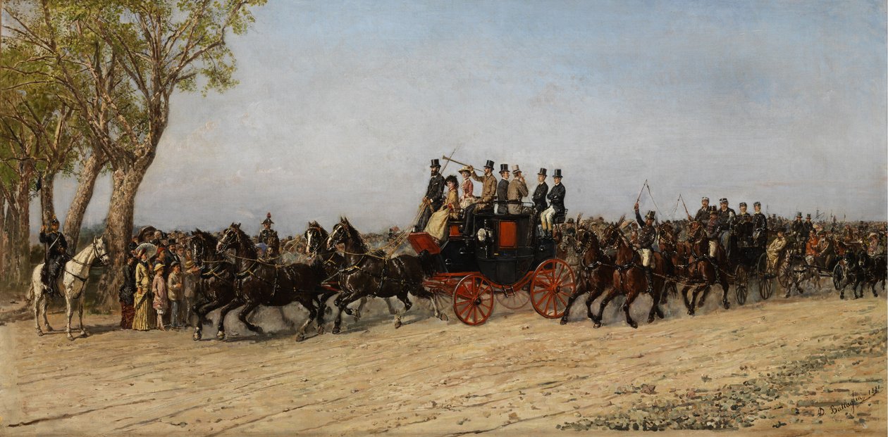 The Two Princesses in the Carriage by Domenico Battaglia