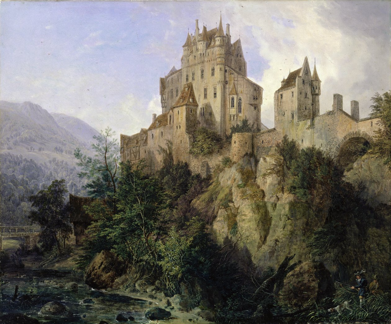 Eltz Castle by Domenico II Quaglio