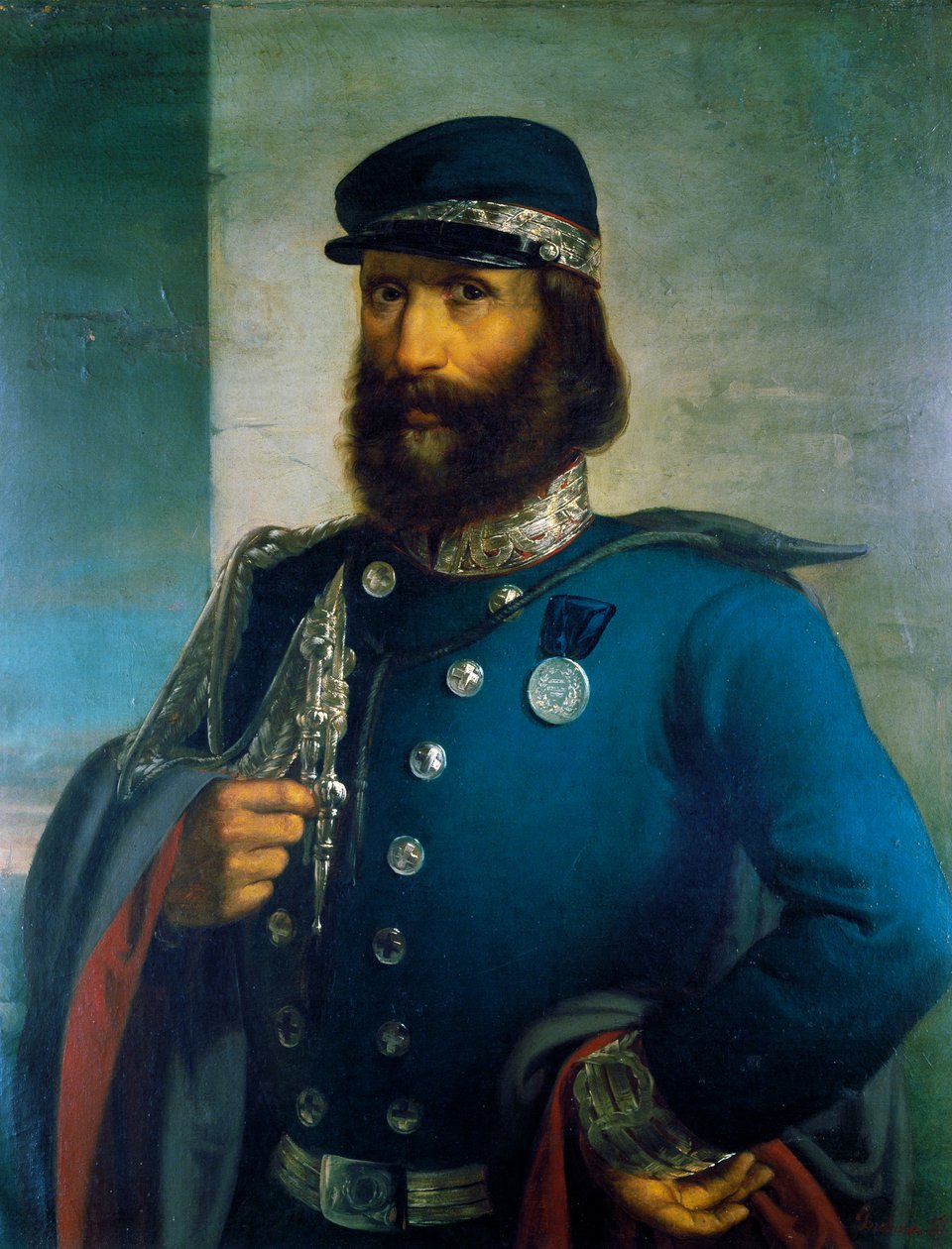 Giuseppe Garibaldi as General of Sardinian Army by Domenico Induno