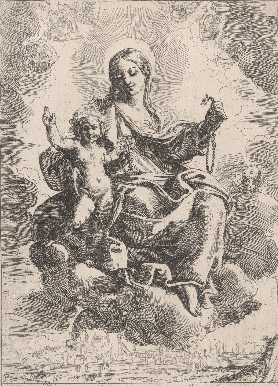 The Virgin of the Rosary by Domenico Maria Canuti