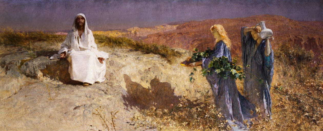 Christ in the Desert by Domenico Morelli