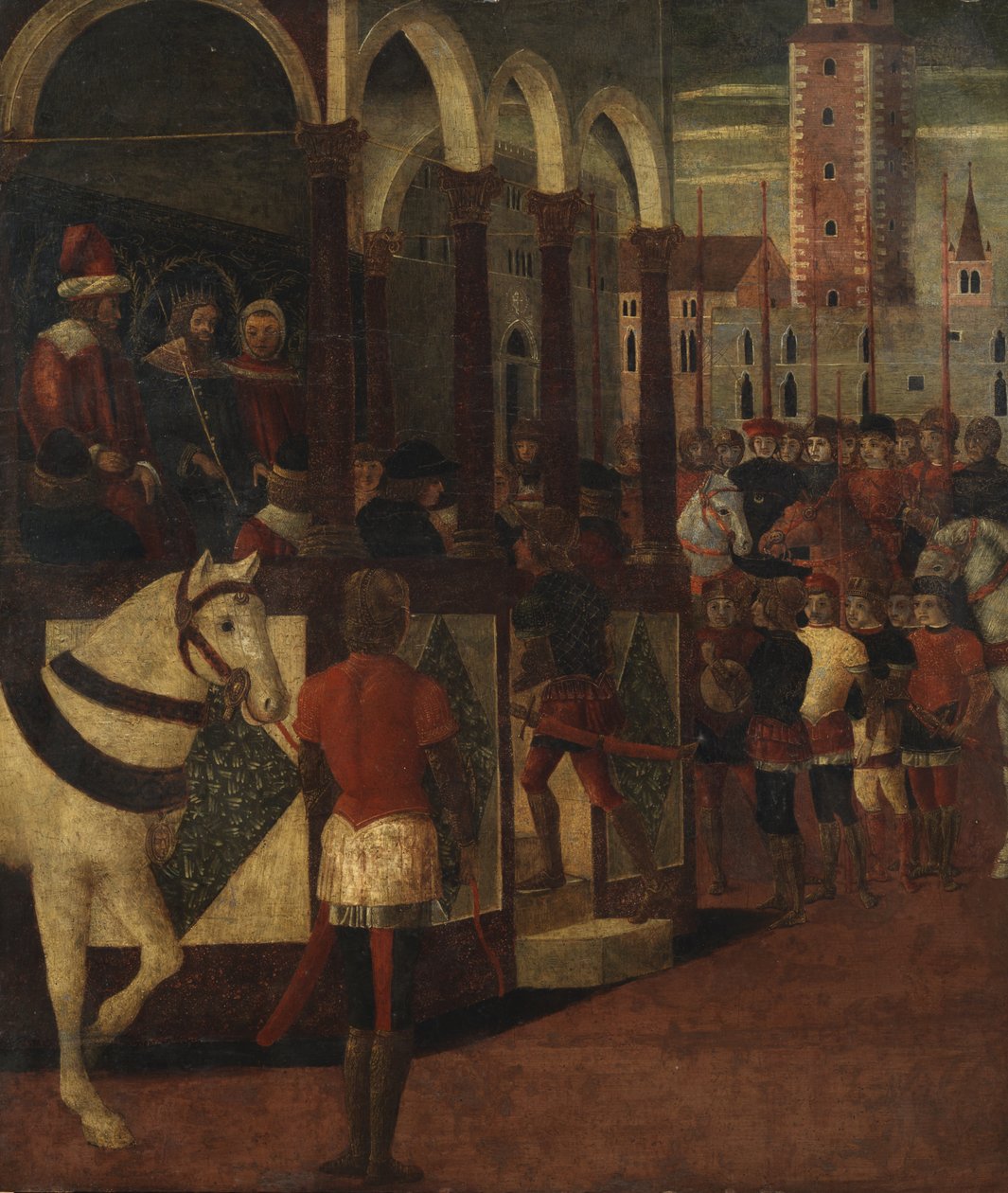 King giving an Audience by Domenico Morone