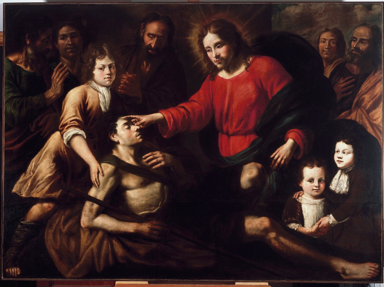 The Healing of the Blind by Domenico Parodi