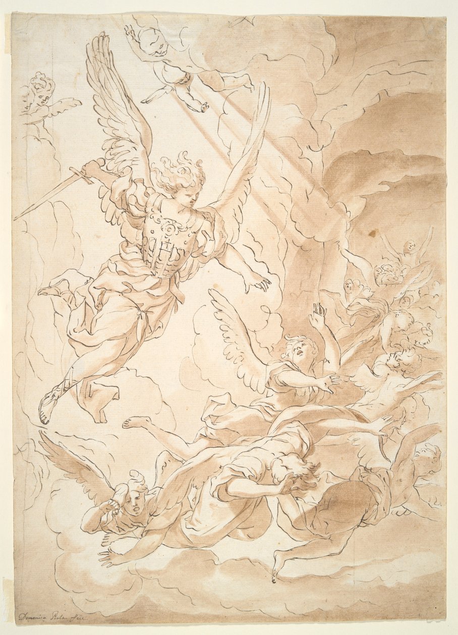 Fall of the Rebel Angels by Domenico Piola