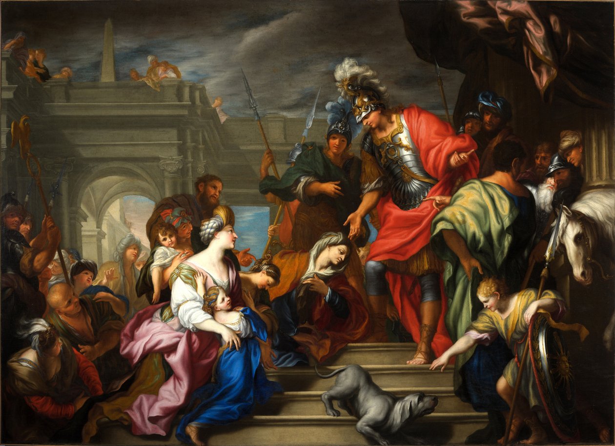 Mercy of Alexander by Domenico the Elder Piola