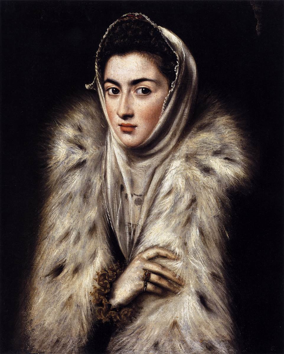 A Lady in a Fur Wrap by El Greco