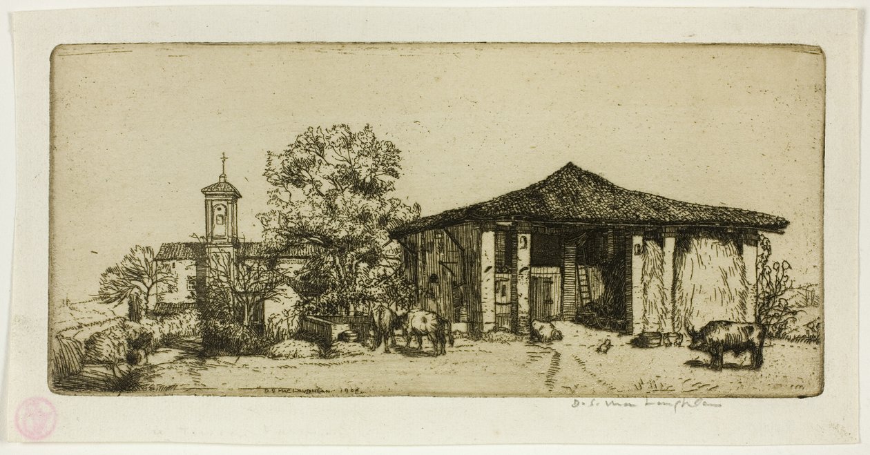 A Tuscan Farm by Donald Shaw MacLaughlan