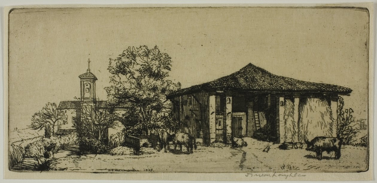 A Tuscan Farm by Donald Shaw MacLaughlan