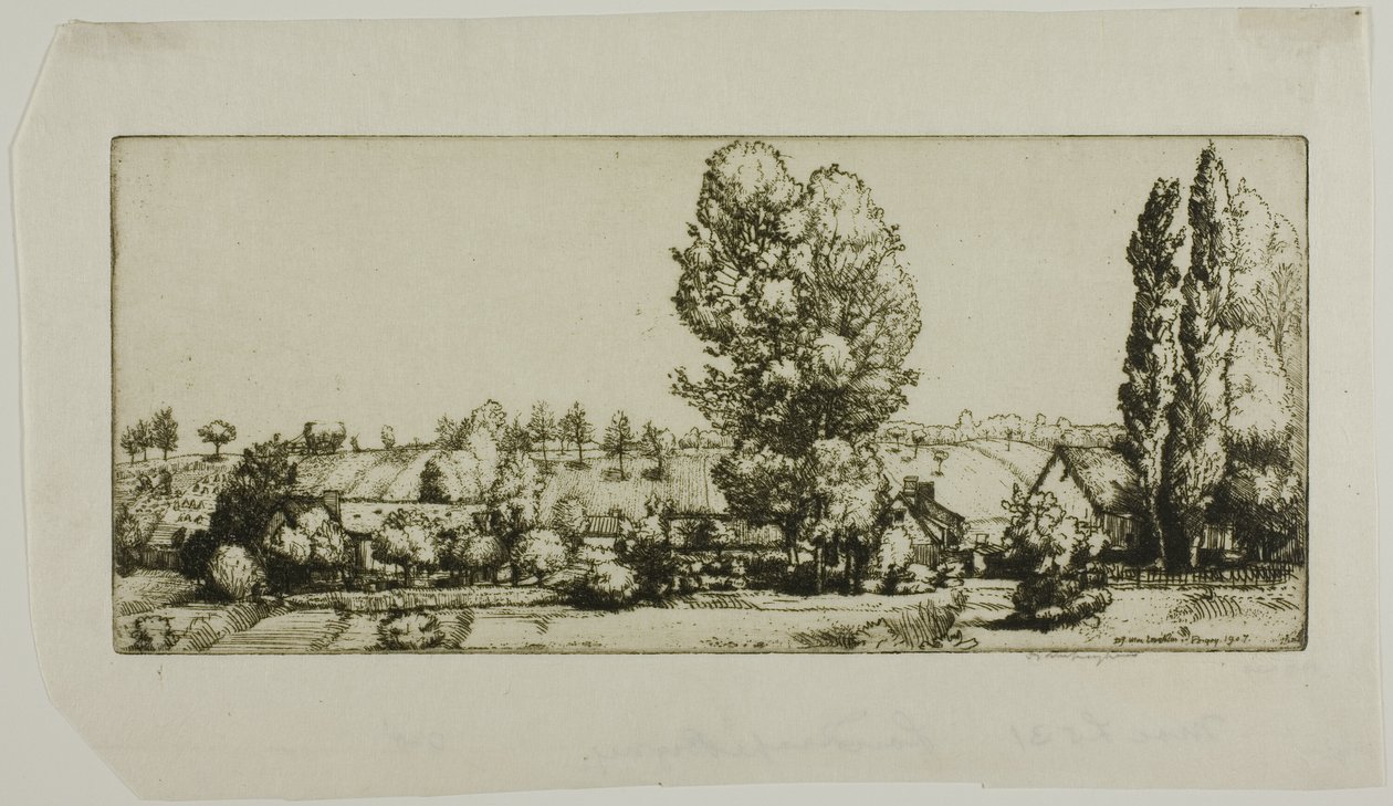 Landscape, Poigny by Donald Shaw MacLaughlan