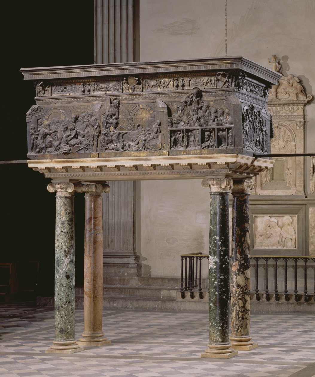 Pulpit from the south side of the nave, 1460 by Donatello