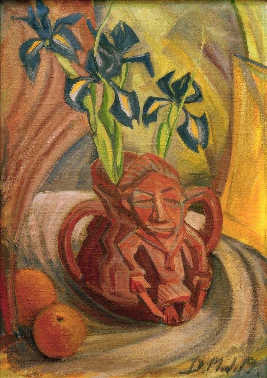 Irises and Ritual Vessel by Dorothea Mätzel Johannsen