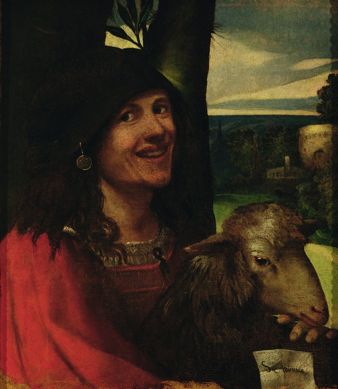 Portrait of a Court Jester by Dosso Dossi