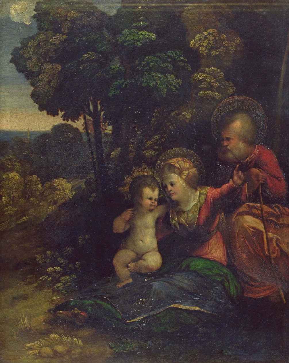 Rest During the Flight into Egypt by Dosso Dossi