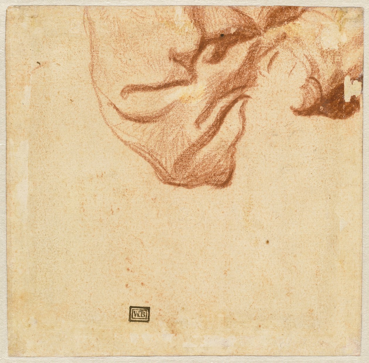 Drapery Study (verso) by Dutch 17th Century