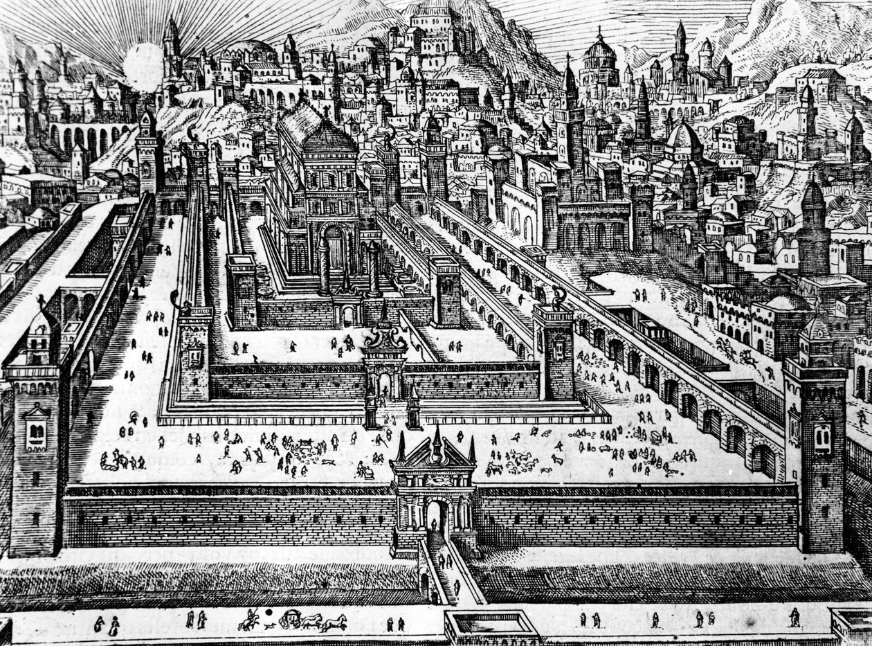 Reconstruction of the Temple of Solomon, c.1700 by Dutch School