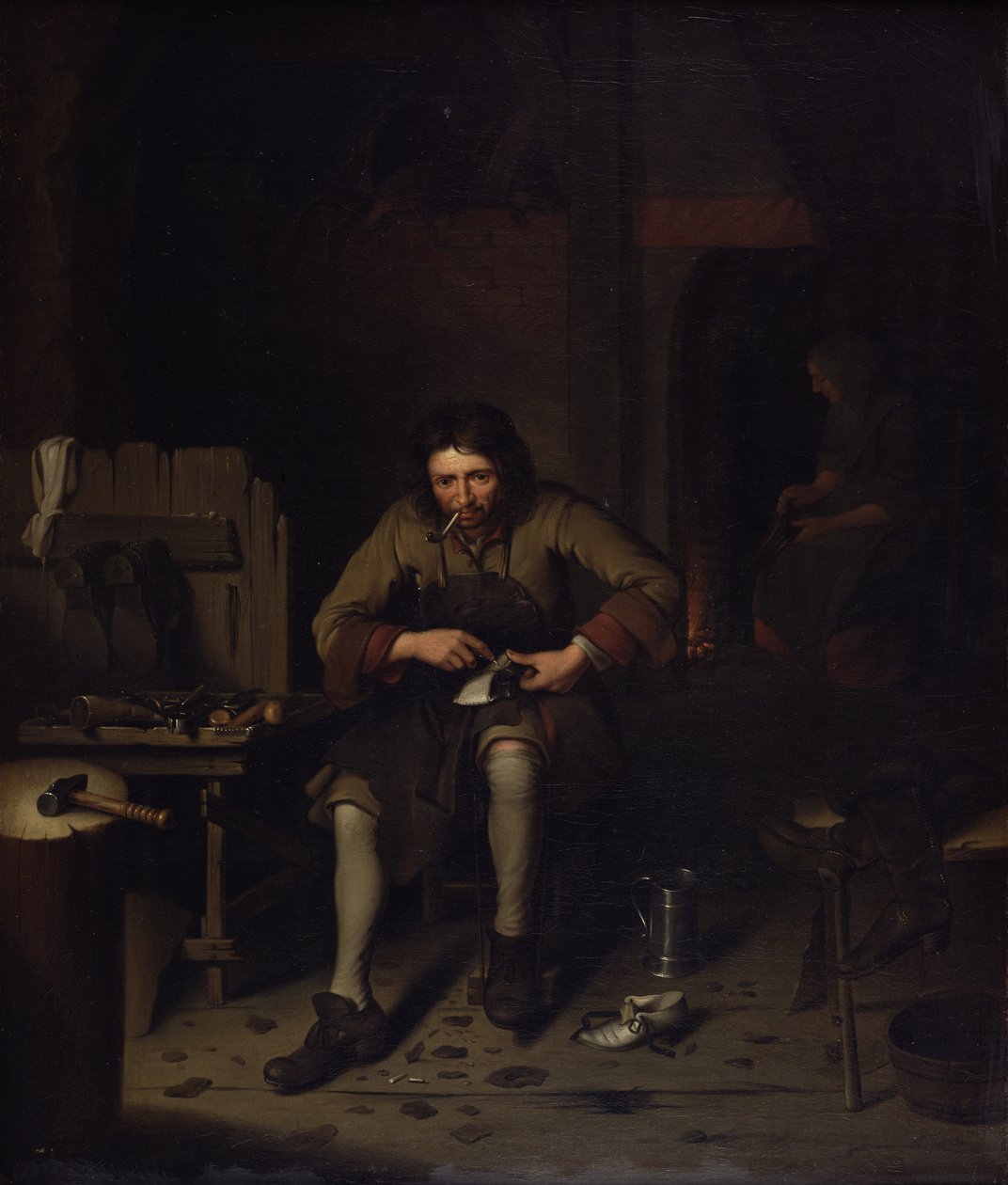 The Cobbler, c.1675 by Dutch School