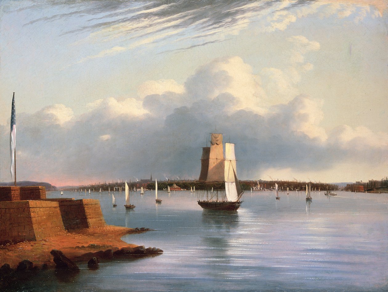 Baltimore Harbour, 1852 by E. G. Coates