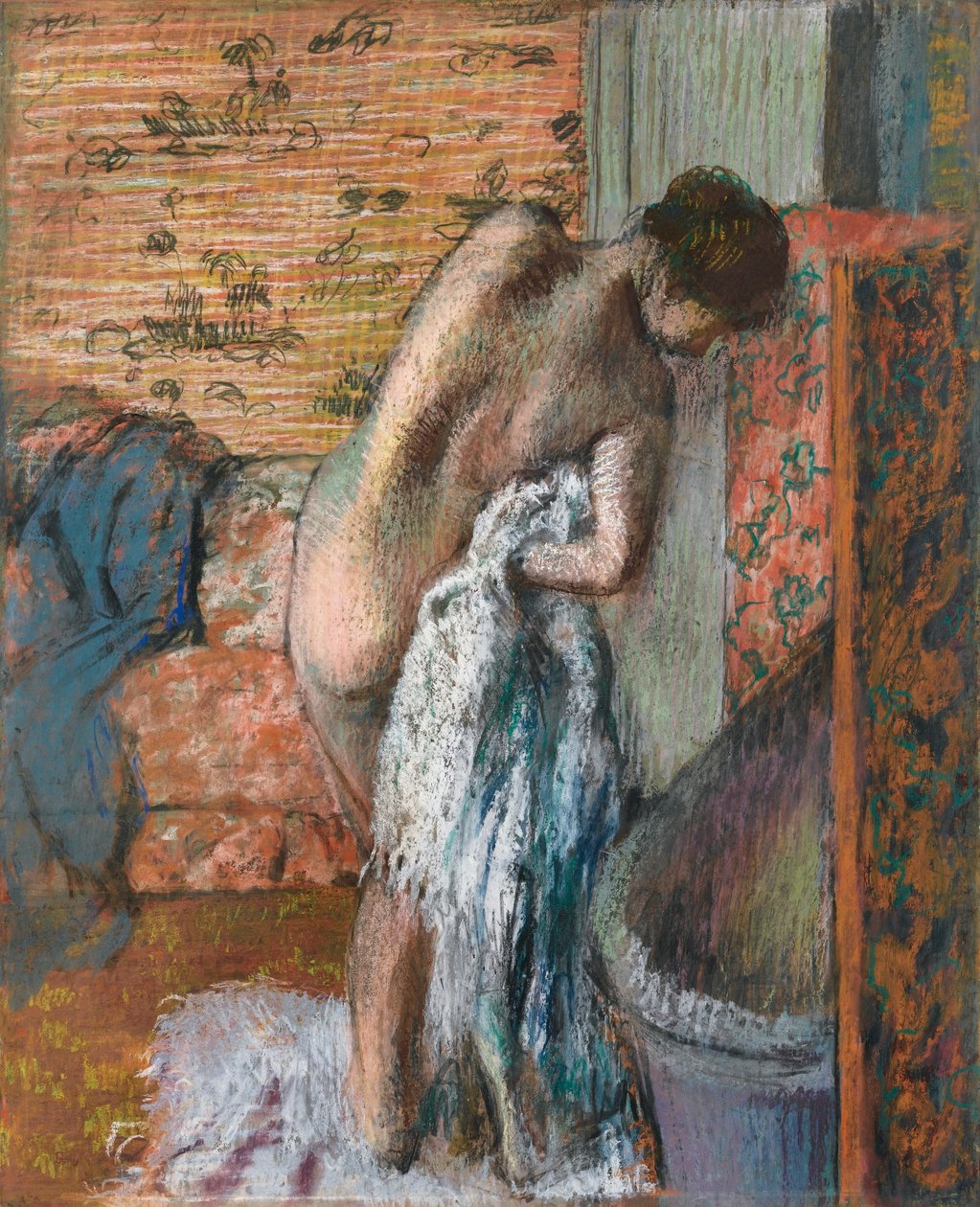 After the Bath by Edgar Degas
