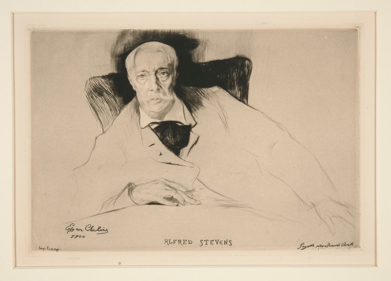 Alfred Stevens by Edgar Chahine