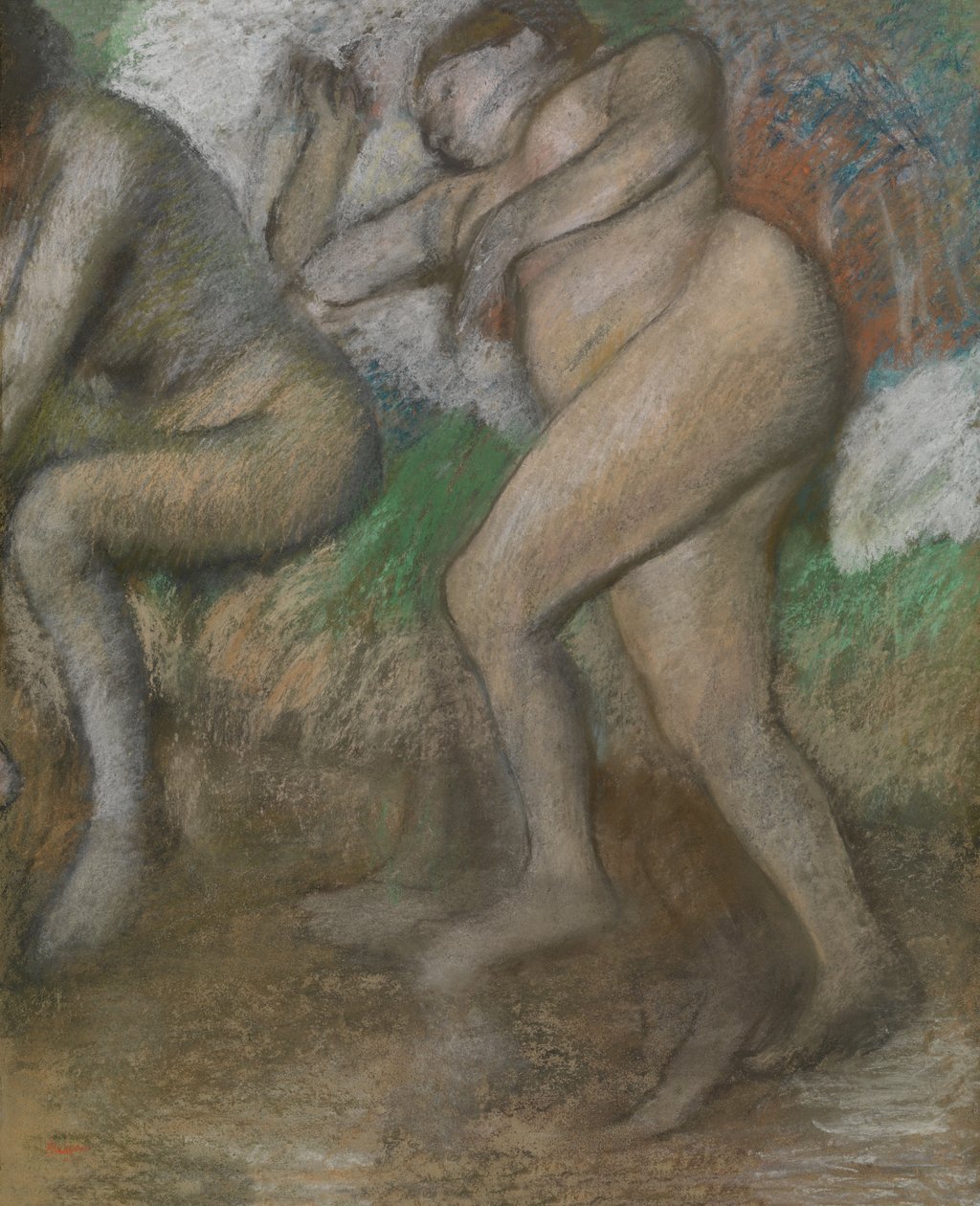 After the Bath by Edgar Degas