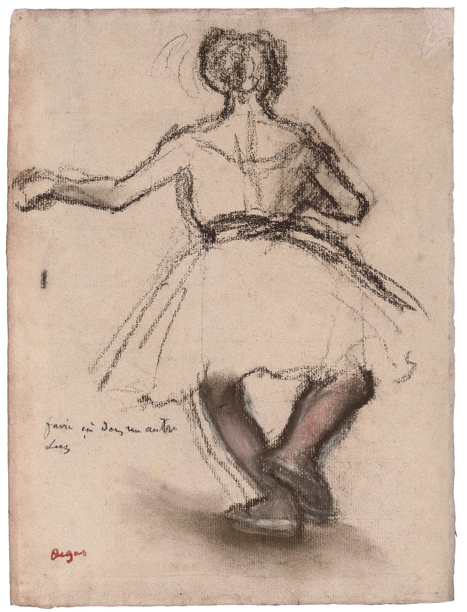 Dancer, Back View by Edgar Degas