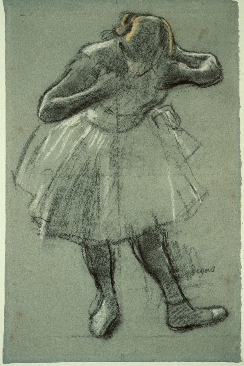 Dancer Bending Forward by Edgar Degas