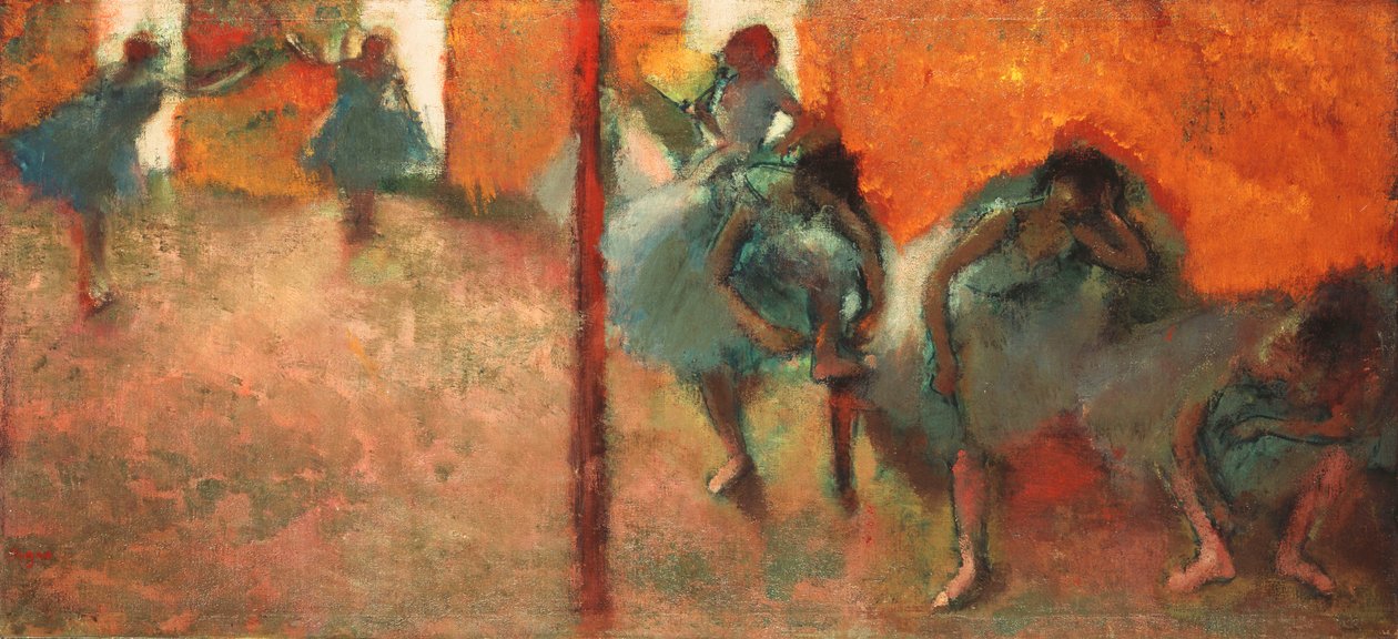 Dancers in a Studio by Edgar Degas