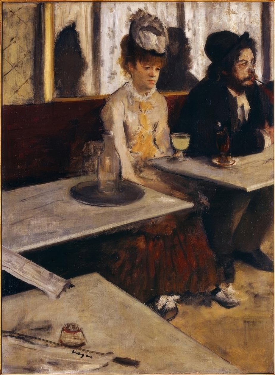 In a Café, or The Absinthe by Edgar Degas